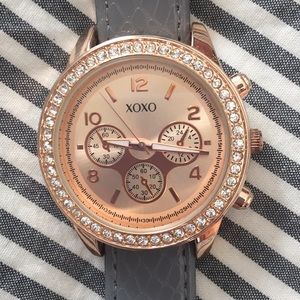 XOXO watch with leather strap options